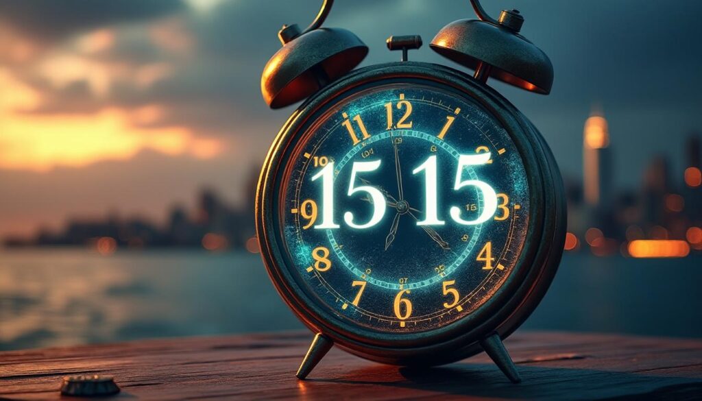 découvrez la signification de l'heure miroir 15h15 et ce que ce double chiffre révèle sur votre destinée, vos messages cachés et votre avenir.