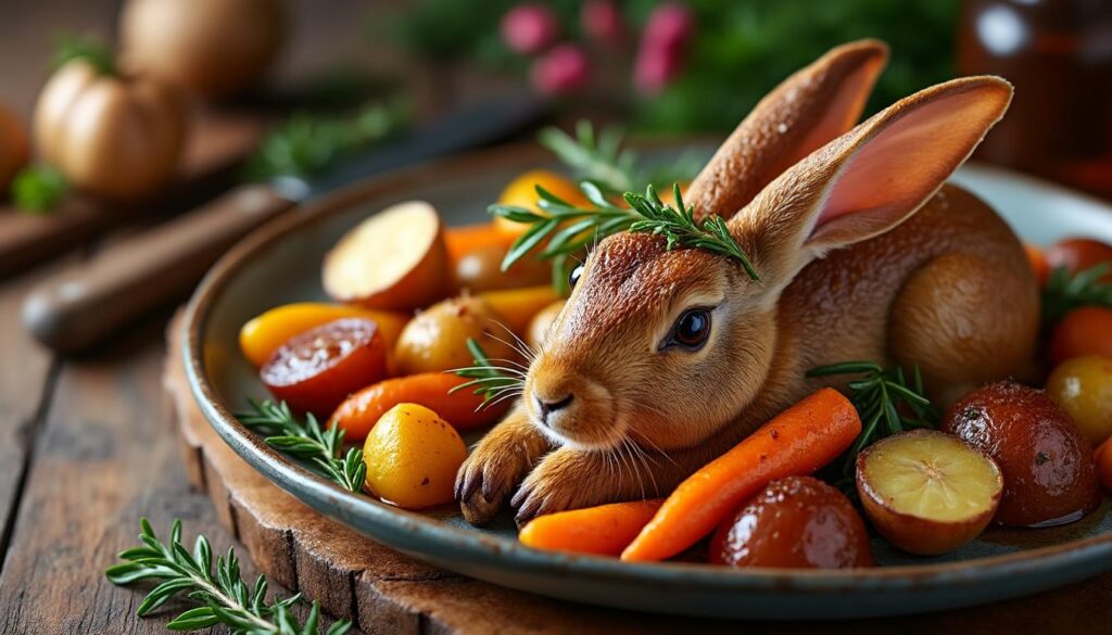 découvrez nos astuces incontournables pour cuisiner un lapin au four tendre et savoureux, et régalez-vous avec une viande délicatement parfumée à chaque bouchée.