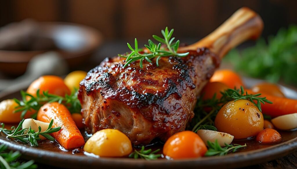 découvrez la recette de la souris d'agneau au four, cuite lentement pour une viande tendre, fondante et délicieusement parfumée. parfait pour un repas savoureux et convivial.