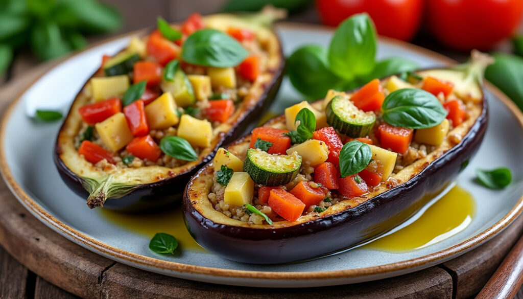 Aubergine farcie au four : astuces pour une recette savoureuse et légère
