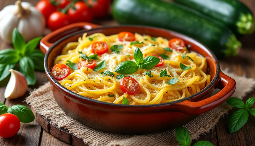 découvrez notre recette de courgette spaghetti au four, avec des astuces simples pour obtenir un plat fondant et savoureux, parfait pour un repas sain et gourmand.