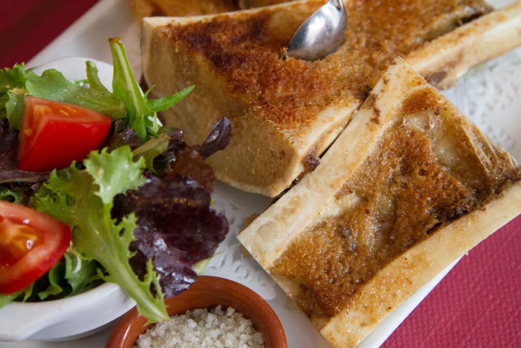 Roasted bone marrow.